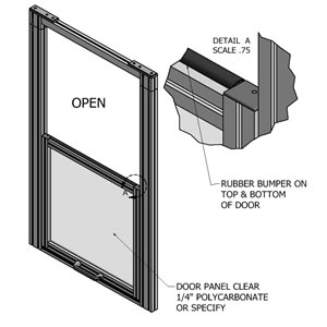 Heavy Duty Counter Weighted Door