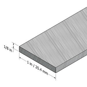 1/8" aluminum flat stock