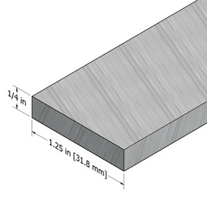 1/4" aluminum bar stock