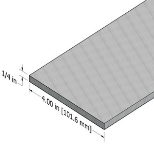 1/4" aluminum bar stock