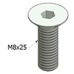 T-Slot Square Nuts For MiniTec Aluminum Extrusions