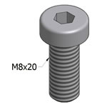 Stainless Steel T-Slot Square Nuts For MiniTec Aluminum Extrusions