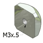 T-Slot Square Nuts For MiniTec Aluminum Extrusions